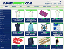 Tablet Screenshot of drurysports.com